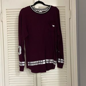 VS Pink Maroon w/ sequins Sweater